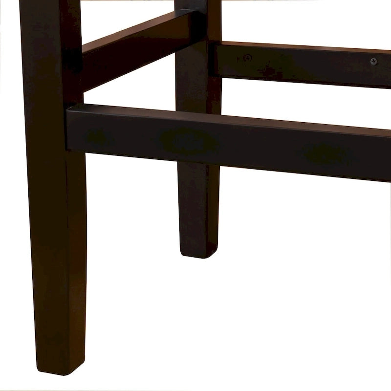 26-inch Brown Backless Counter Stool, Set of 2