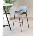 Modern Barstool in Black and Walnut