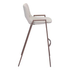 Modern Barstool in Black and Walnut