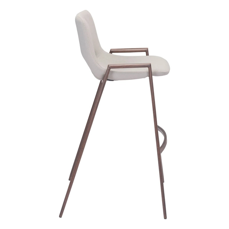 Modern Barstool in Black and Walnut