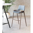 Modern Barstool in Black and Walnut