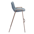Modern Barstool in Black and Walnut