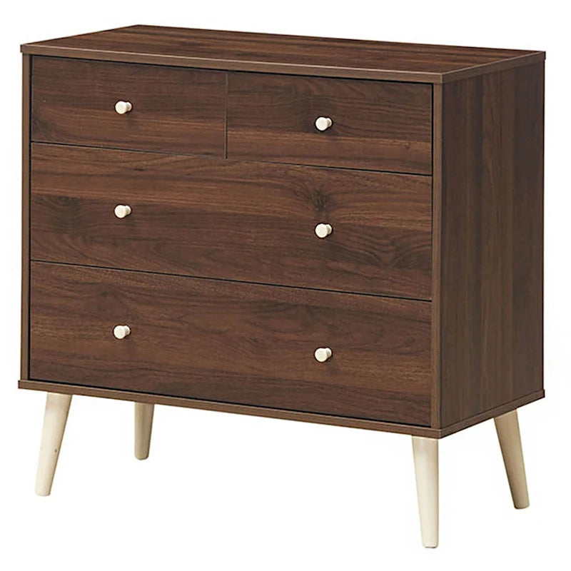 4 Drawer Dresser Free Standing Chest Wooden Storage Cabinet Organizer