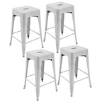 Carbon Loft Athos Indoor and Outdoor Metal Patio Counter Stool (Set of 4)