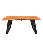 Handmade Solid Wood Live Edge Coffee Table (India) - 31 x 45 x 16
