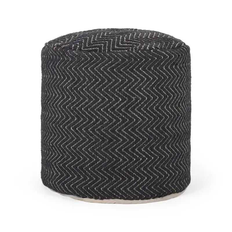 Barthol Boho Fabric Cylinder Pouf by Christopher Knight Home