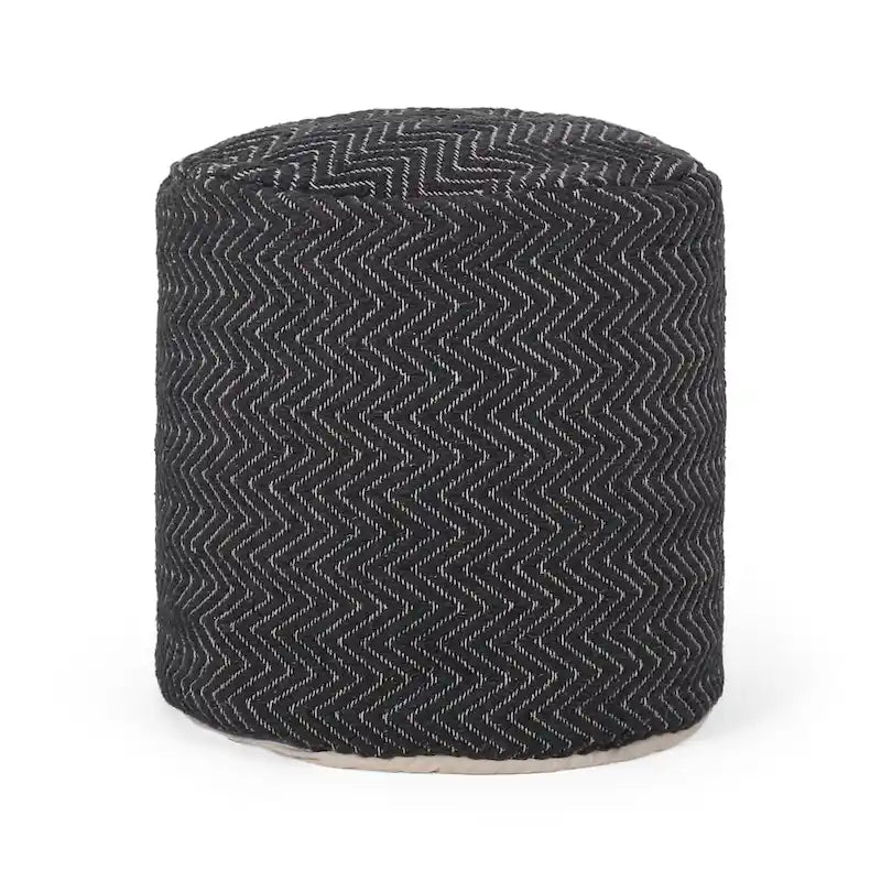 Barthol Boho Fabric Cylinder Pouf by Christopher Knight Home