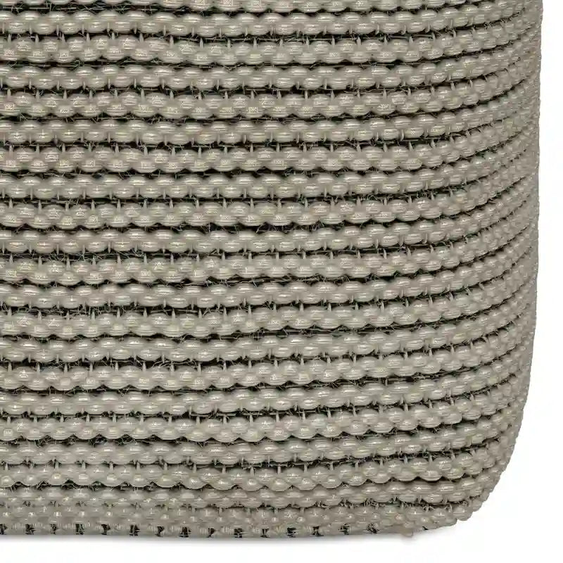 WYNDENHALL Bayhill Boho Square Pouf in Cream Polystyrene Filling