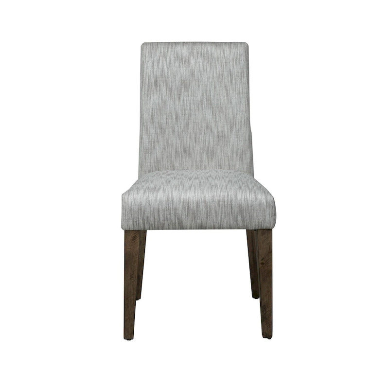 Horizons Rustic Caramel with Sawmark Distressing Uph Side Chair (Set of 2)