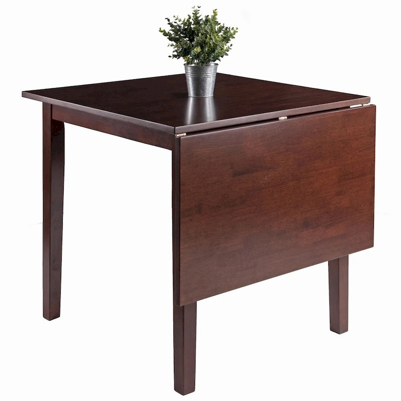 Copper Grove Petronella Walnut Brown Dining Table with Dropleaf Extension - N/A
