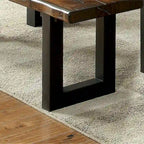 Rustic Oak Solid Wood U-Shaped Dining Bench