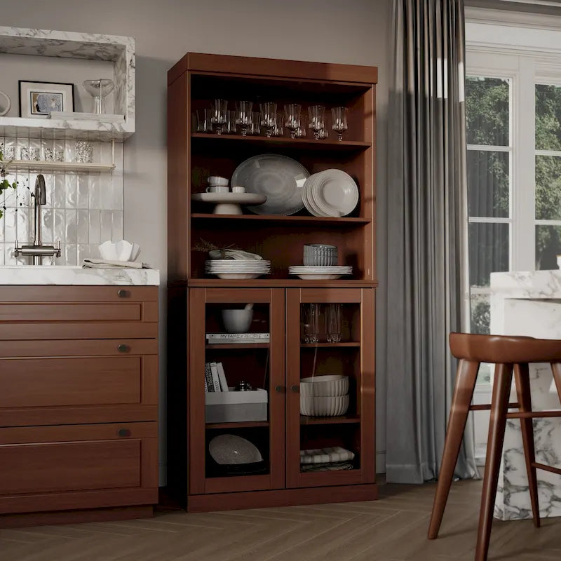 100% Solid Wood 32 Kitchen Pantry Cabinet with 2 Doors by Palace Imports