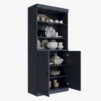 100% Solid Wood 32 Kitchen Pantry Cabinet with 2 Doors by Palace Imports