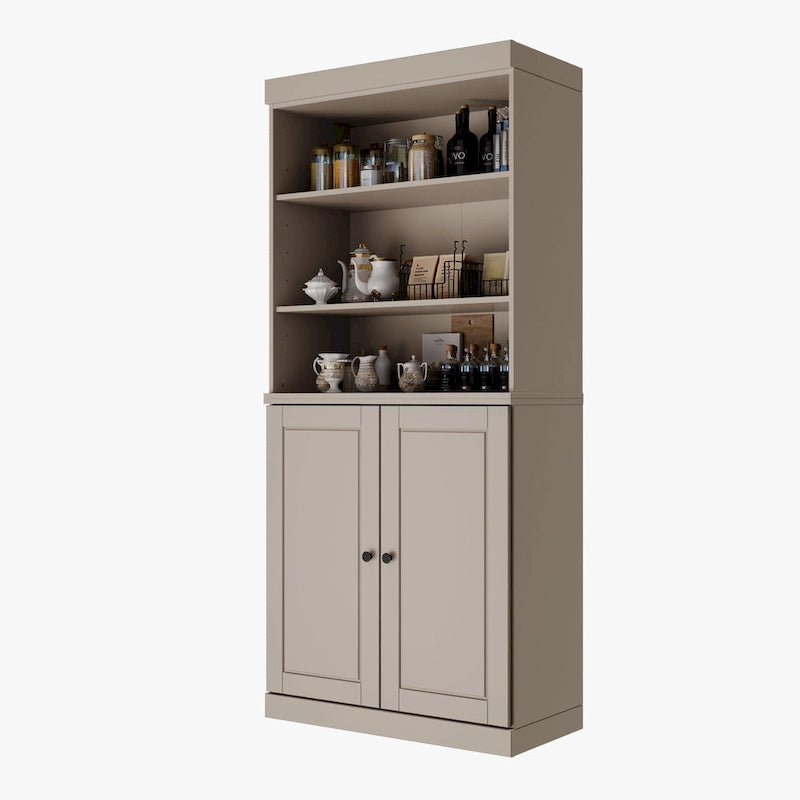 100% Solid Wood 32 Kitchen Pantry Cabinet with 2 Doors by Palace Imports