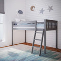 Twin Size Low Loft Bed for Kids