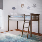 Twin Size Low Loft Bed for Kids