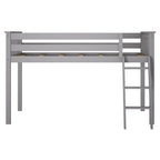 Twin Size Low Loft Bed for Kids