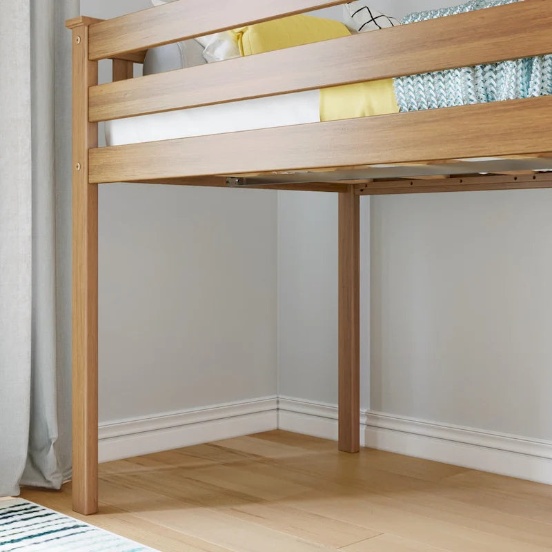 Twin Size Low Loft Bed for Kids