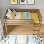 Twin Size Low Loft Bed for Kids