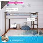 Twin Size Low Loft Bed for Kids