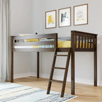 Twin Size Low Loft Bed for Kids