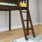 Twin Size Low Loft Bed for Kids