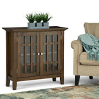WYNDENHALL Halifax SOLID WOOD 37 inch Wide Transitional Medium Storage Cabinet - 37w x 17d x 36 h