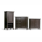 WYNDENHALL Halifax SOLID WOOD 37 inch Wide Transitional Medium Storage Cabinet - 37w x 17d x 36 h
