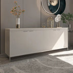 Clihome Furniture Wood 4-Door Accent Cabinet