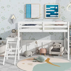 Loft Bed with Platform,ladder