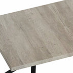 Retro Rectangular Dining Table with Carole Top and Black Embossed Center Plate