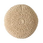 Barwick Indoor And Outdoor Knitted Round Pouf by Christopher Knight Home