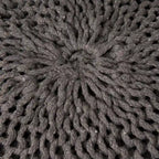Barwick Indoor And Outdoor Knitted Round Pouf by Christopher Knight Home