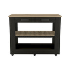 TUHOME Cala Kitchen Island 46 Kitchen Island with 2 Drawers