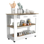 TUHOME Cala Kitchen Island 46 Kitchen Island with 2 Drawers