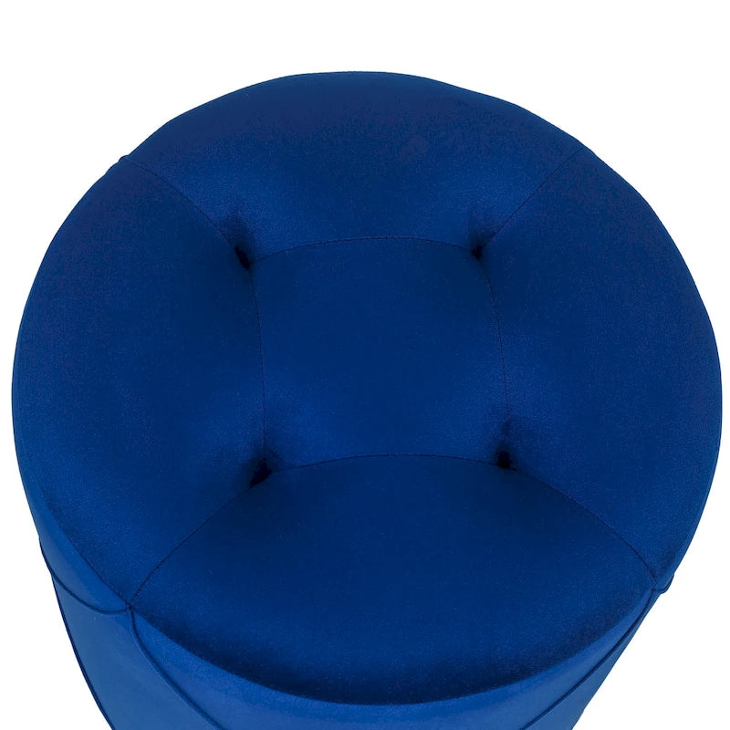 Velvet Round Tufted Ottoman Foot Rest