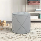 Velvet Round Tufted Ottoman Foot Rest