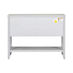 Retro Style Buffet Sideboard Wood Console Table with Bottom Shelf, Easy Assemble, for Living Room, Kitchen, Entryway