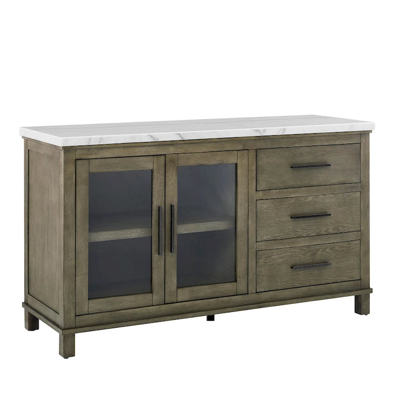 Steve Silver Marble Top Server