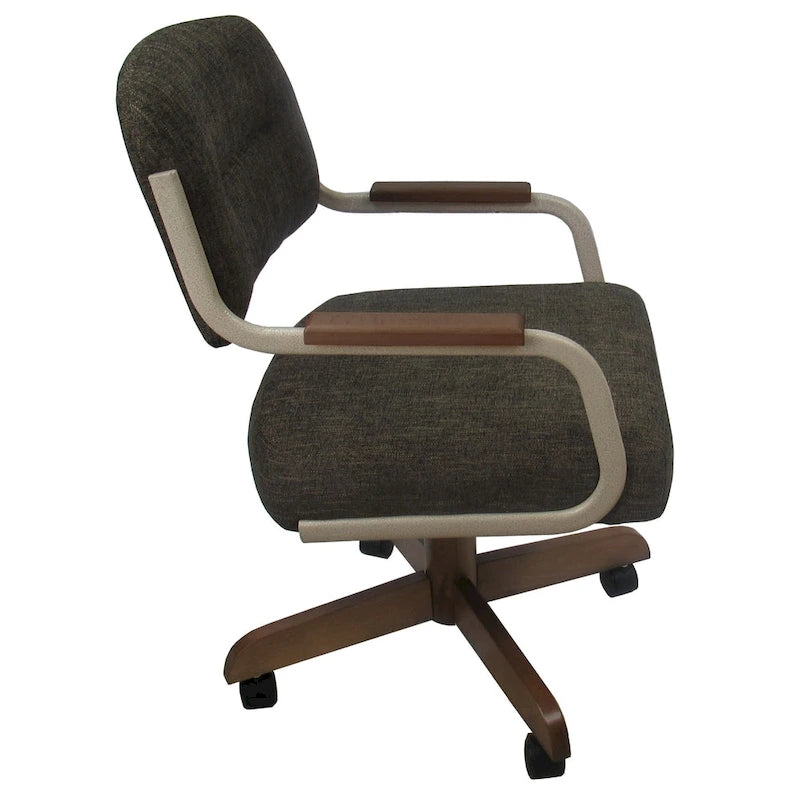 Swivel Tilt Kitchen Caster Chair with Wheels M-115 - 18 inch Seat