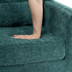 Chenille Fabric Accent Chair with Arm