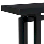 Console Table with Industrial-inspired Concrete Wood Top