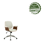 Carson Carrington Vejle Faux Leather Mid-Century Office Chair
