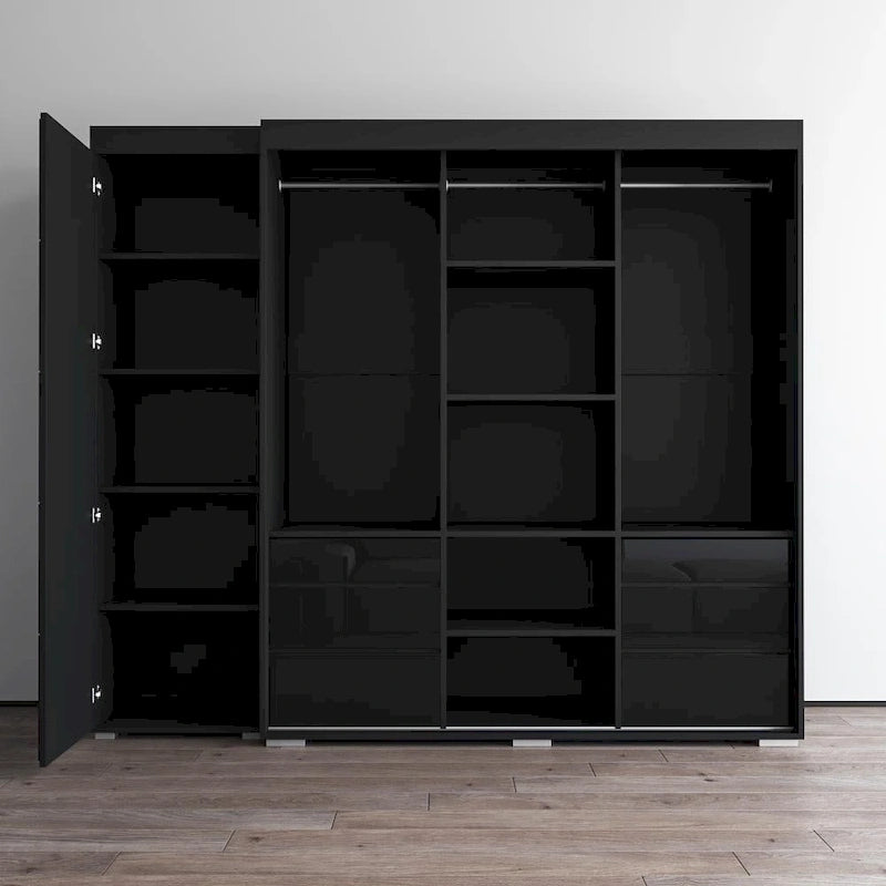 Monaco 3D-EX Wardrobe with 1 Mirror