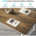 6FT Rectangle Conference Table, 70.87 Meeting Table for 6-8 People