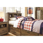 Signature Design by Ashley Trinell Brown Bookcase Headboard