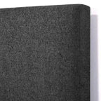 Bridgevine Home Tall Dark Grey Upholstered Panel Platform Bed