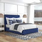 Rhiv Art Deco Upholstered 4-drawer Storage Bed by Furniture of America