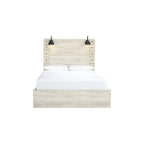Cambeck Whitewash Panel Bed With 2 Under Bed Storage Drawers