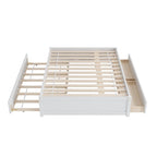 Full Bed With Twin Size Trundle And Two Drawers